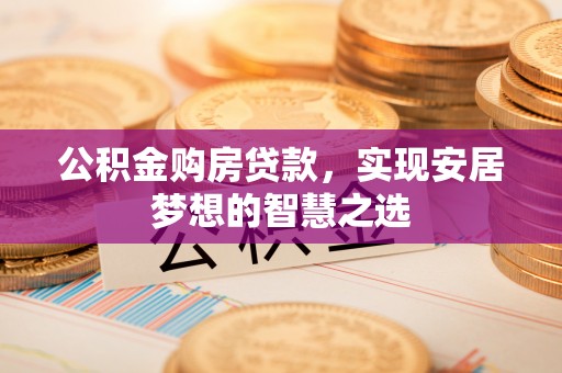 共和公积金购房贷款，实现安居梦想的智慧之选