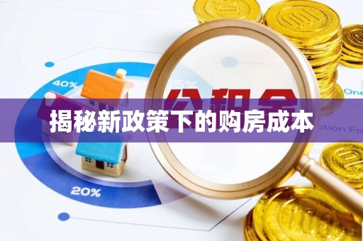 共和揭秘新政策下的购房成本