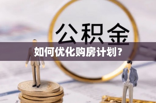 共和如何优化购房计划？