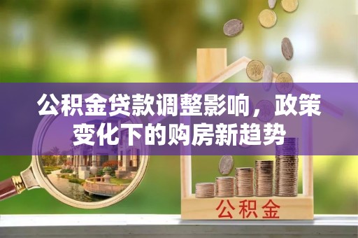 共和公积金贷款调整影响，政策变化下的购房新趋势