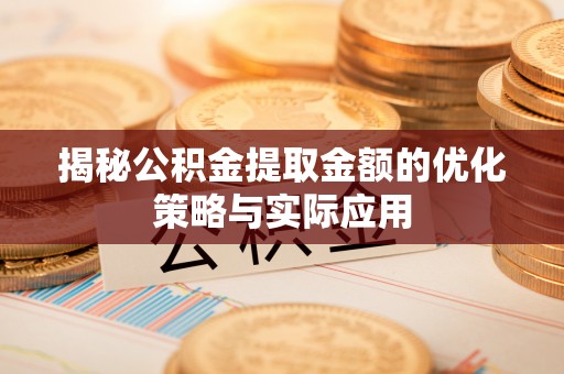 共和揭秘公积金提取金额的优化策略与实际应用
